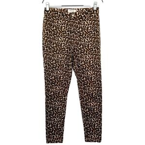 We‎ The Free People Pants 29 Cheetah Skinny Ankle Stretch High Rise Mob Wife